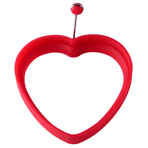 Title 2, Silicone Heart Fried Egg Mold With Handle, make...