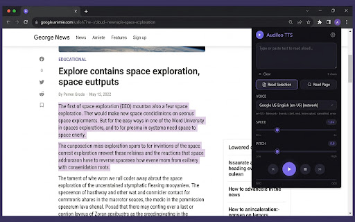 Audileo TTS: Read Aloud & Text to Speech screenshot 1
