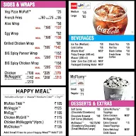 McDonald's menu 3