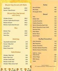 Saffron Flavors menu 4