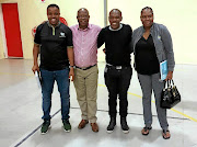 Vincent  Myeni, far right, in the company of ANC KwaZulu-Natal provincial heavyweights Mthandeni  Dlungwane, left, and Super Zuma.