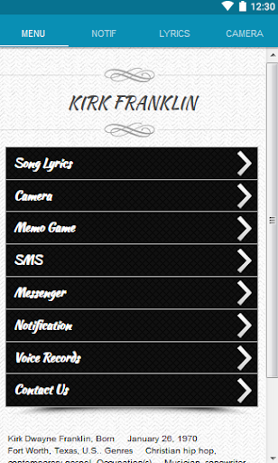 Kirk Franklin Lyrics