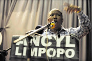 UNPERTURBED: African National Congress Youth League president Julius Malema  speaks during the OR Tambo Memorial Lecture at the University of Limpopo's Turfloop campus last night. PHOTO: ELIJAR MUSHIANA