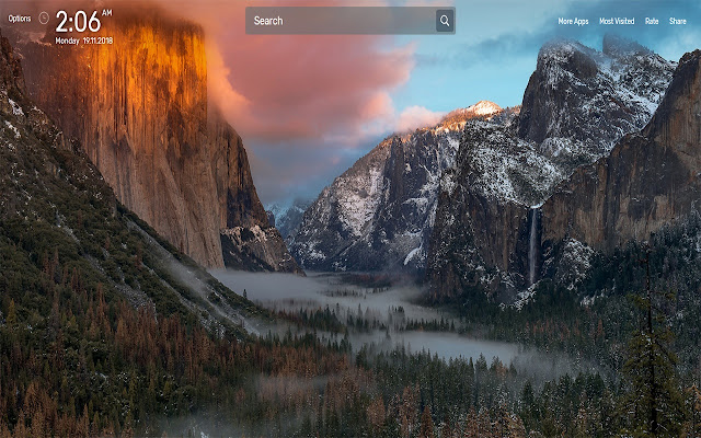 Yosemite Wallpapers NewTab Theme