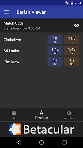 Betacular Betfair Viewer screenshot #2