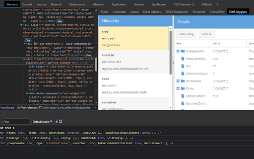 ExtJS Spyglass