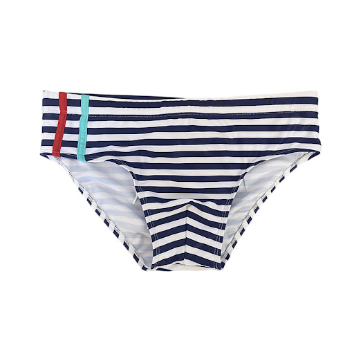 Title 1, Striped Swim Briefs for Men, European and Ameri...