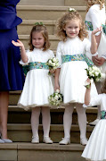 Princess Charlotte, left, and Maud Windsor at Princess Eugenie's wedding in 2018.