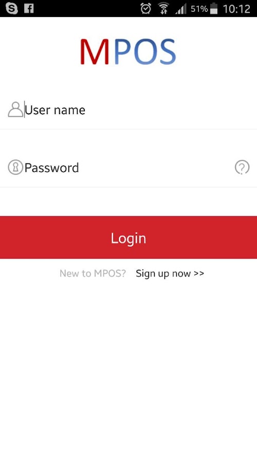 Android application Movitel Mpos screenshort
