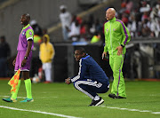 Orlando Pirates interim head coach Rhulani Mokwena looks on during a match. 