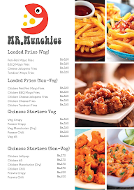 Mr Munchies menu 1