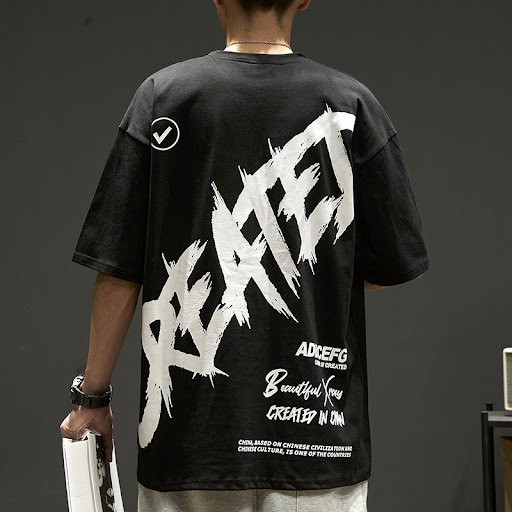 Title 5, Letter Print Half Sleeve Boys Summer T-shirt