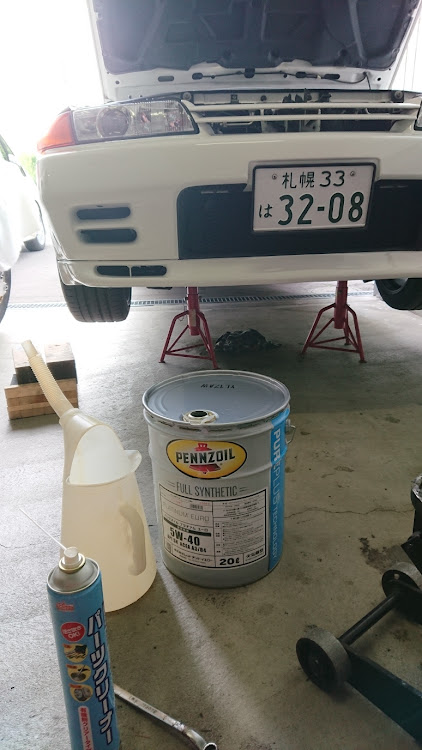 スカイライン GT-Rのスカイライン・エンジンオイル交換・DIYに関するカスタム事例の投稿画像1枚目