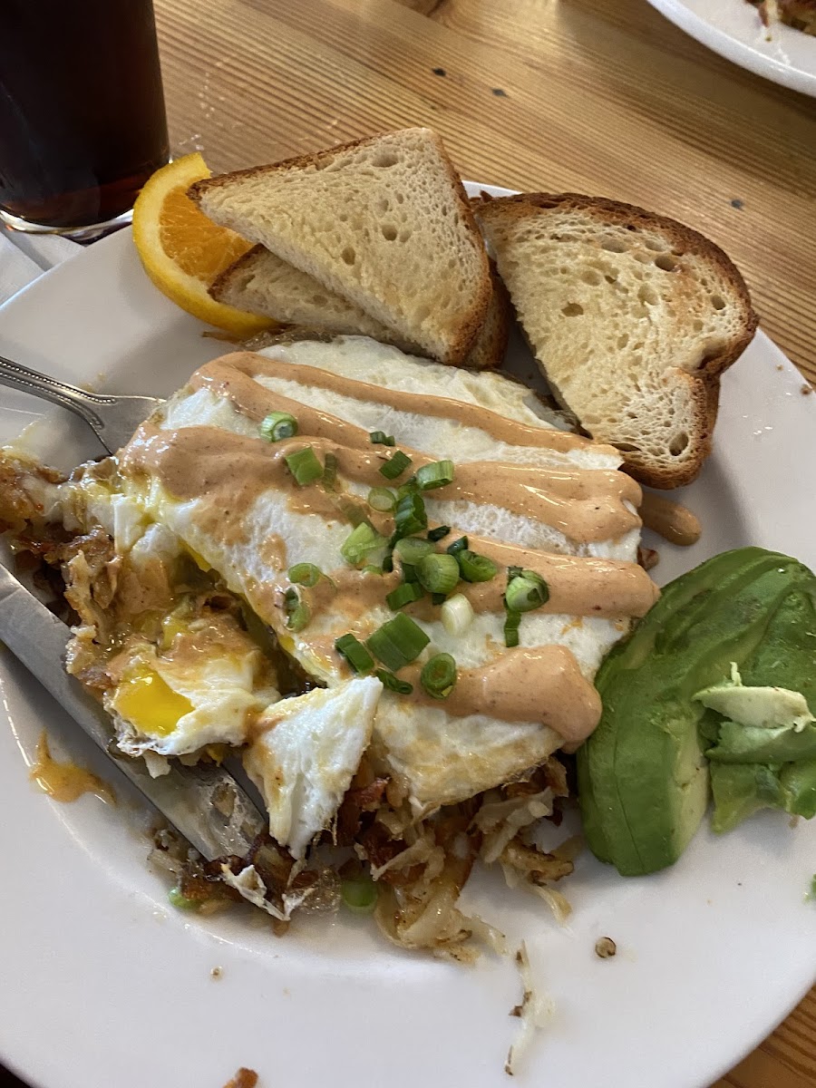 Jalapeño Hash with GF Toast