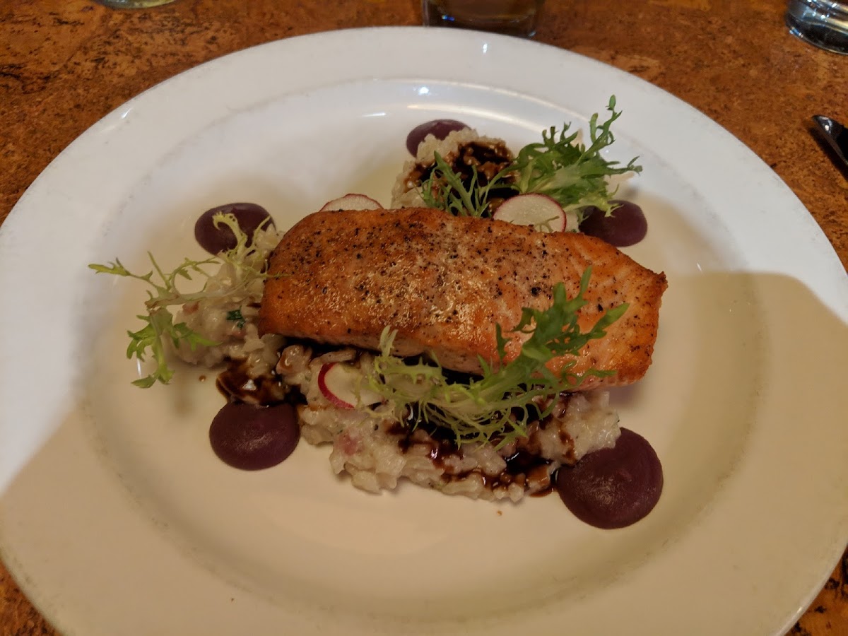 Salmon w risotto