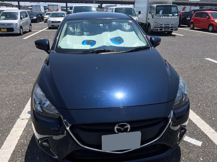 デミオの洗車・ラスボスは息子・ハナクソとれた・シェアラスター・コーティングに関するカスタム事例の投稿画像1枚目