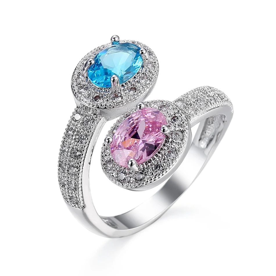 Anel de Zircônia Personalizado de Moda Feminina, um acessório estiloso e único que realça sua beleza e expressa sua individualidade.