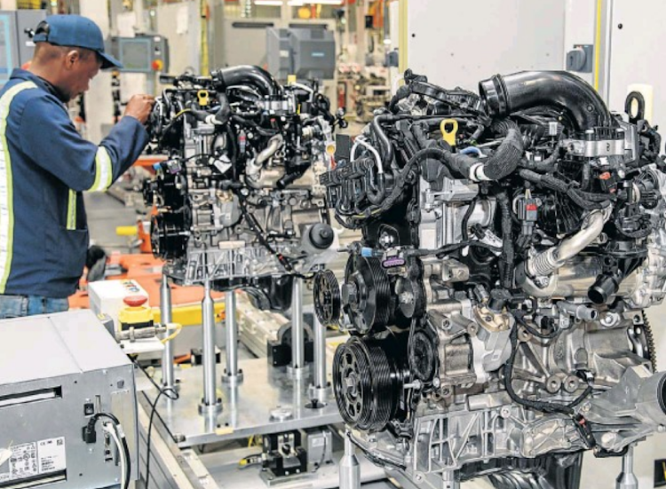 A worker is busy on the new-generation diesel engine line at the Struandale engine plant in Port Elizabeth. The engines are set to power the new Ford Ranger Raptor and selected Ranger and Everest models to be launched early in 2019