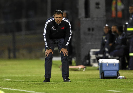 Coach Eric Tinkler of Maritzburg United is looking for cup glory with the Team of Choice. / Anesh Debiky/Gallo Images