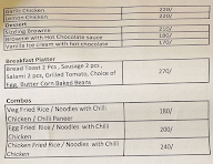 Cafe R Dine menu 1