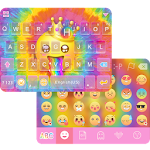 Tie Dye Emoji Keyboard Theme Apk