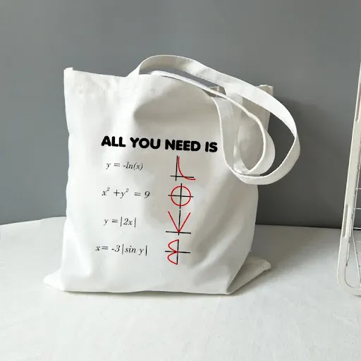 Title 2, Chemistry Tote Bag Canvas All You Need Is Love ...