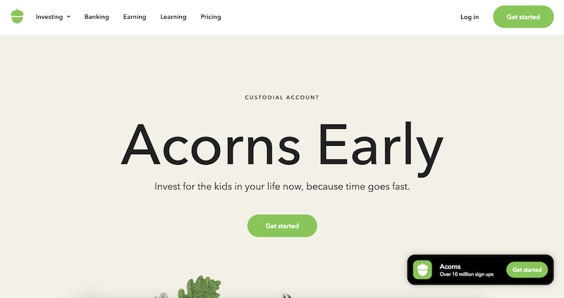 Acorns early