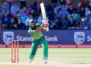 Hashim Amla during the 1st Momentum One Day International between South Africa and Pakistan at St Georges Park on January 19 2019 in Port Elizabeth.