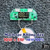 Mạch Sạc Dự Phòng Sạc Không Dây Hiển Thị Lcd