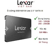 Ổ Cứng Ssd 120Gb / 128Gb / 240Gb / 256Gb Lexar Ns100 Lite 2.5” Sata Iii (6Gb/S)