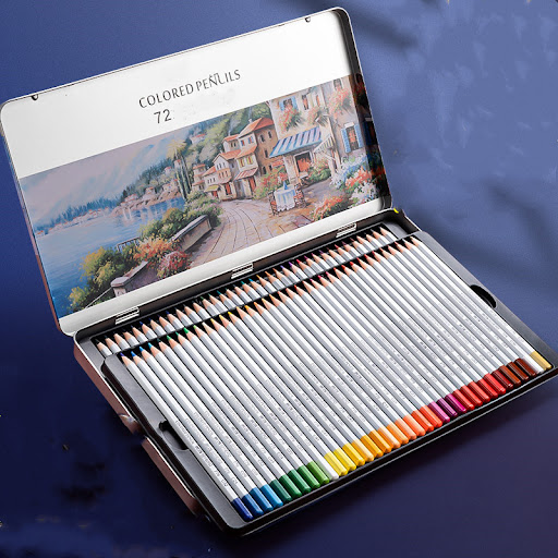 Title 5, Water-Soluble Oil-Based Color Pencil Drawing Se...