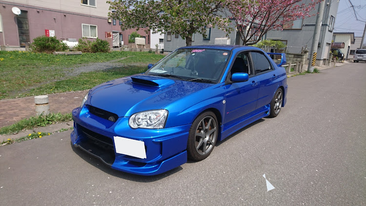 インプレッサ WRX STIのフロントバンパー交換・リアバンパー交換