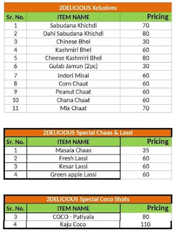 Poha House menu 