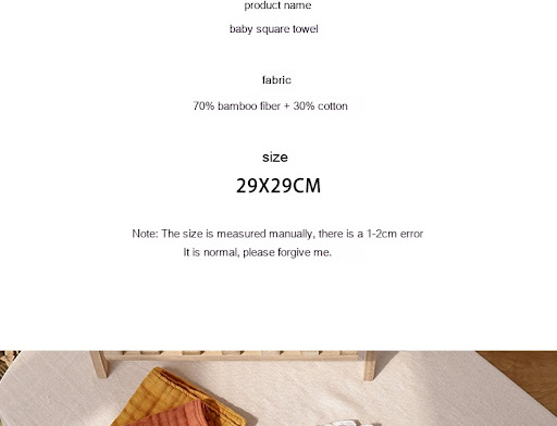 Title 3, Four-layer Bamboo Fiber Saliva Towel Baby Burp ...
