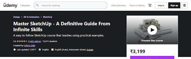 Master SketchUp - A Definitive Guide From Infinite Skills by Udemy