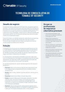 Consulta ativa do Tenable OT Security