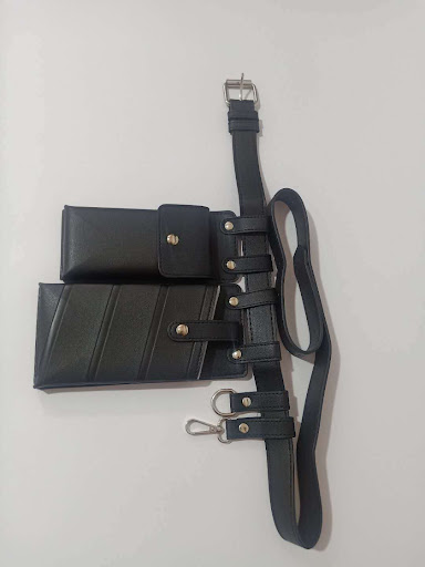 Title 6, Silver Hardware Style Crossbody Waist Bag provi...