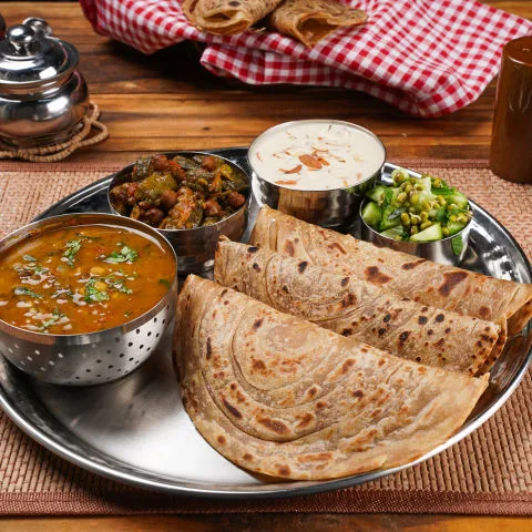 Dal Panchmel Paratha Executive Thali