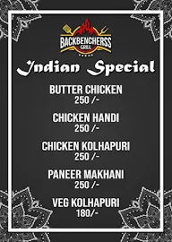 Backbencherss Grill menu 2