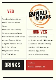 Rumali Wraps menu 1