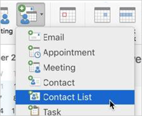 Groups contacts in 2016 version.