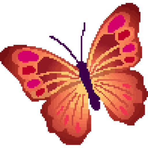 Butterfly Color by Number - Pixel Art Sandbox Draw