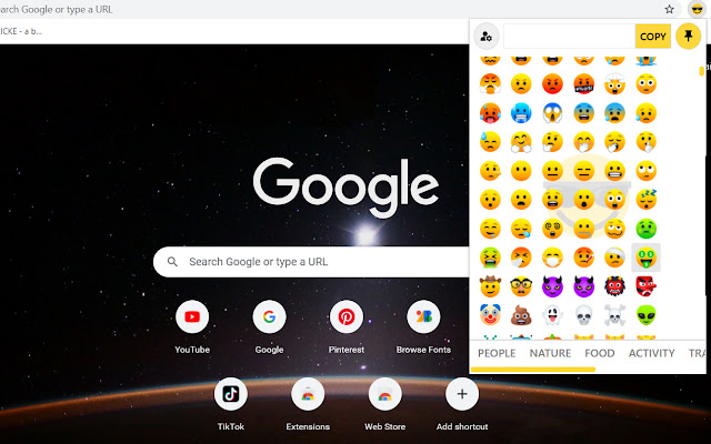 Emoji Keyboard New chrome extension