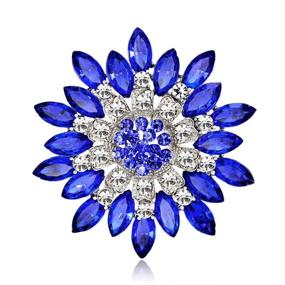 Title 3, Fashion Crystal Retro All-match Shirt Brooch. E...