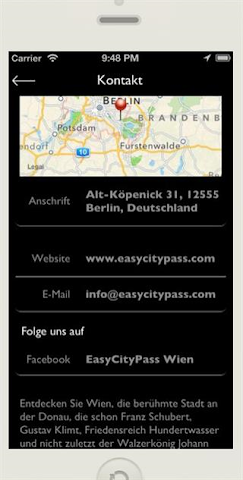 Screenshot 1 EasyCityPass Wien