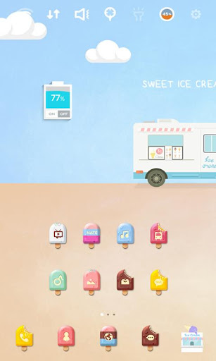 IceCream launcher theme