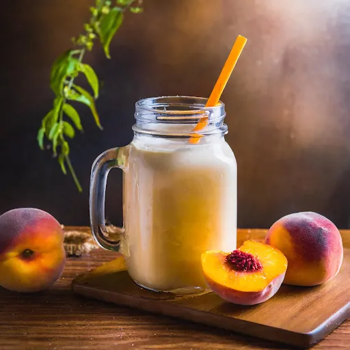 Peach Milk [450 Ml, Mason Jar]