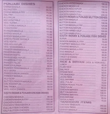 Hotel Vedavyas menu 