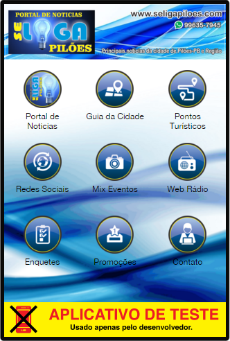 Android application Se Liga Pilões screenshort