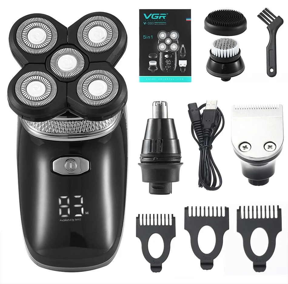 Multifunctional electric razor for a precise and versatile shave. Experience multiple functions in one convenient and ea